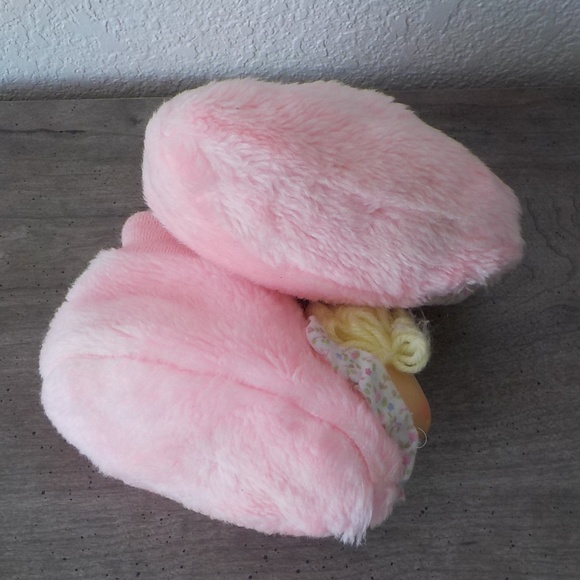 Cabbage Patch Kids Slippers 5/6 Pink Vintage 80's - Picture 7 of 8